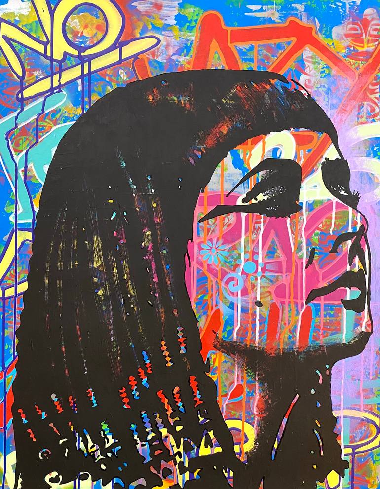 Original Pop Art People Paintings by Aura Xdr
