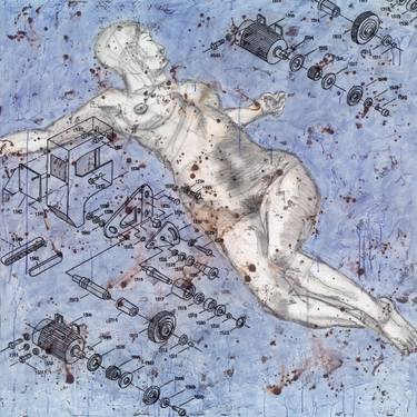 Original Abstract Nude Paintings by Taylor Smith