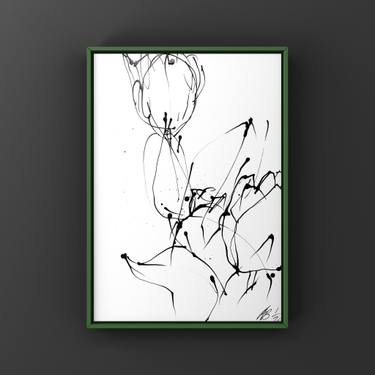 Original Abstract Expressionism Abstract Drawings by Anne Borchardt