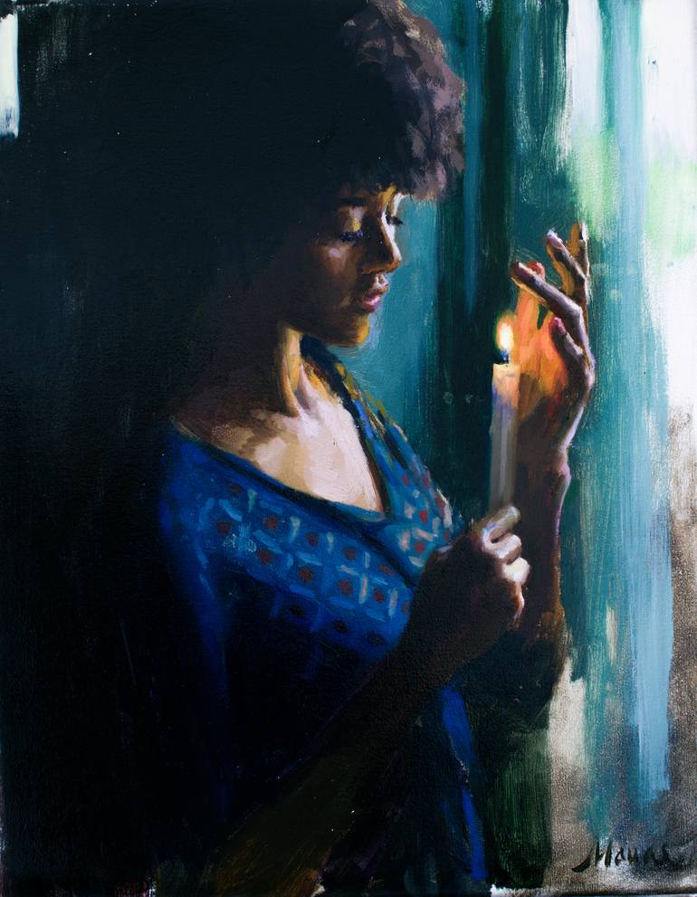 Print of Realism Women Paintings by Guido Mauas