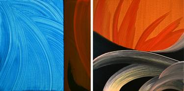 Original Contemporary Abstract Paintings by Yeachin Tsai