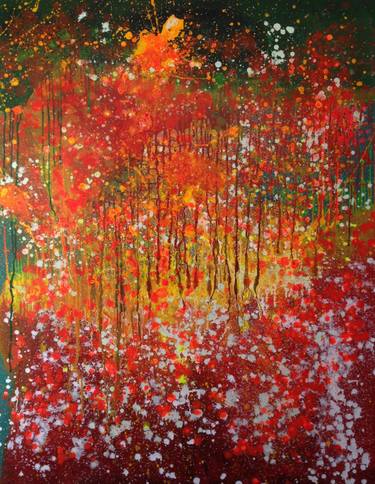 Original Abstract Expressionism Abstract Painting by Saul Franklin