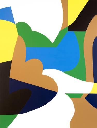 Original Pop Art Abstract Painting by Kotaro Machiyama