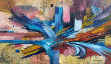 Original Abstract Expressionism Abstract Painting by Milan Andric