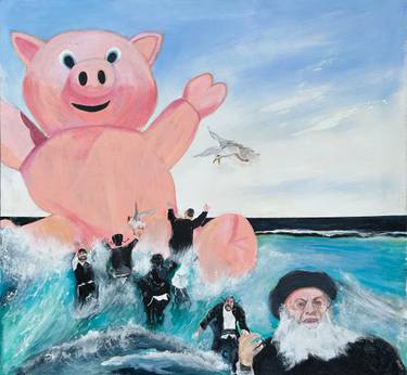 Original Pop Art Humor Painting by Ken Vrana