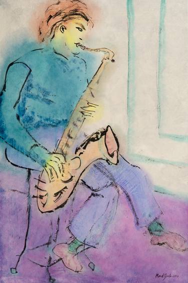 Original Minimalism Music Paintings by Marcel Garbi