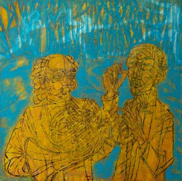 Original Figurative Music Painting by Viktor Chumachenko
