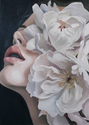 Original Realism Women Painting by Mikhail I  Nastasja Mishinskiy
