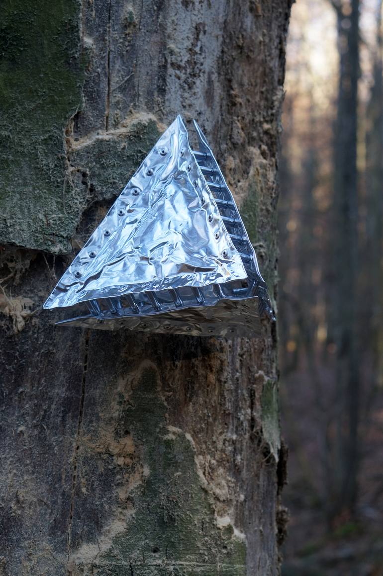 Original Abstract Outer Space Sculpture by Christoph Robausch