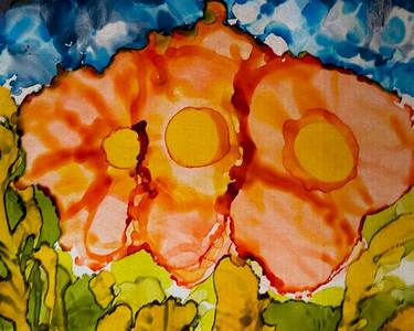 Original Abstract Expressionism Abstract Painting by Shelley Myers