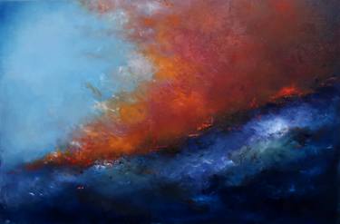 Original Abstract Expressionism Abstract Painting by Niloufar Farzam