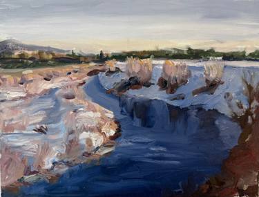 Original Color Field Painting Landscape Painting by Renee Lee Smith