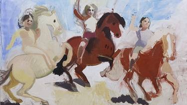 Original Figurative Children Painting by Ofir Dor