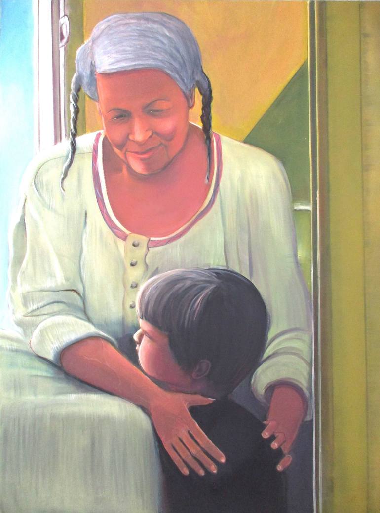 Print of Fine Art Family Paintings by Cyril Harris