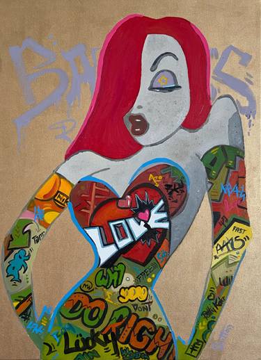 Original Street Art Cinema Painting by Sara Sutton