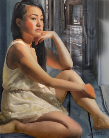 Original Abstract Portrait Digital by Stephen Harkola