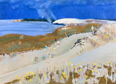Original Expressionism Landscape Painting by Vytautas Poska