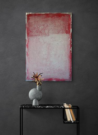 Original Abstract Love Mixed Media by Veronica Formos