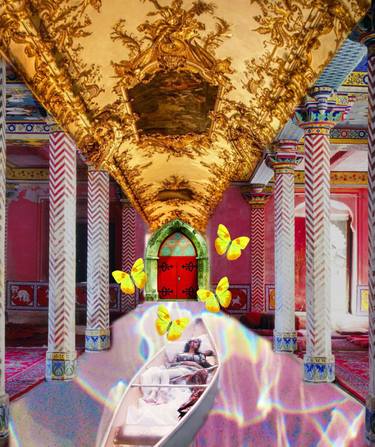 Original Abstract Fantasy Collage by Veronica Formos