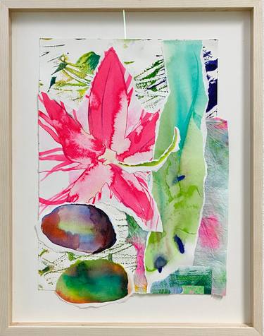 Original Contemporary Botanic Collage by Danielle Van Broekhoven