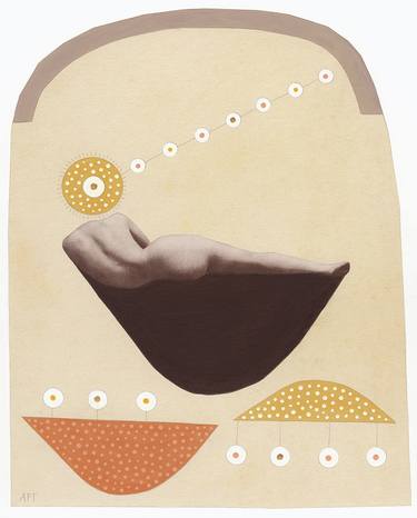 Original Conceptual Nude Collage by Athena Petra Tasiopoulos
