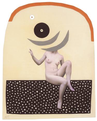 Original Conceptual Nude Mixed Media by Athena Petra Tasiopoulos