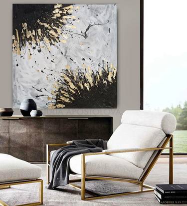 Original Abstract Expressionism Abstract Painting by Julia Apostolova