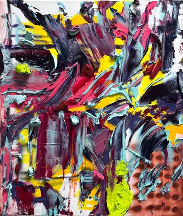 Original Abstract Expressionism Abstract Paintings by Norris Yim