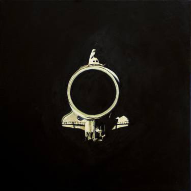 Original Surrealism Outer Space Painting by Yotam Zohar