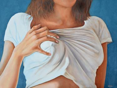 Original Expressionism Erotic Painting by Tom Morgan