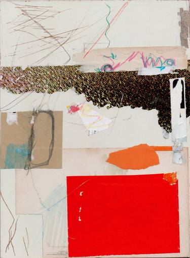 Original Abstract Expressionism Abstract Collage by Armand Brac