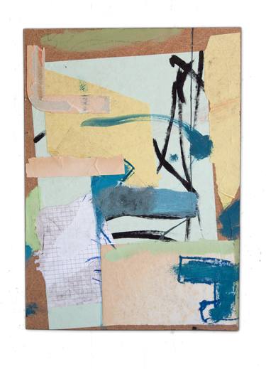 Original Abstract Expressionism Abstract Collage by Armand Brac