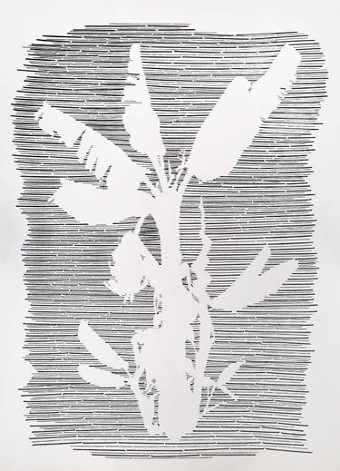 Original Contemporary Botanic Mixed Media by Ana Zdravković