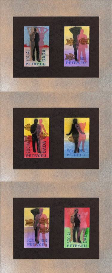 Original Conceptual People Mixed Media by Maria Garcia