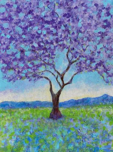 Original Fine Art Tree Paintings by Deborah Lanino