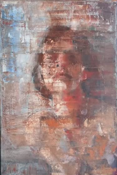 Original Abstract Women Painting by Wery Pollier