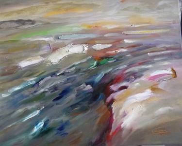 Original Abstract Expressionism Seascape Painting by Richard Cordeau