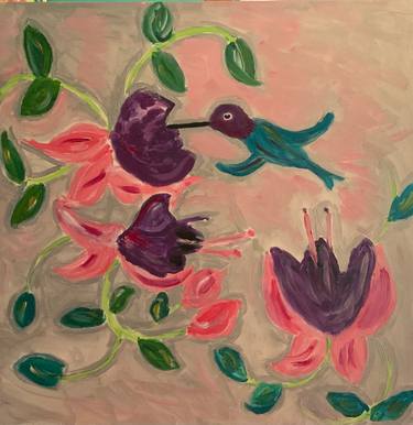 Original Expressionism Floral Painting by Pam Malone