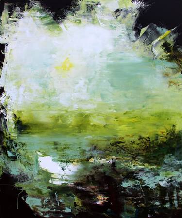 Original Abstract Expressionism Abstract Painting by Gábor SzűCs