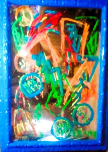 Original Abstract Expressionism Pop Culture/Celebrity Painting by Regina Jokubaitis