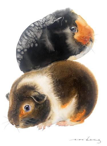 Original Illustration Animal Drawings by Soo Beng Lim