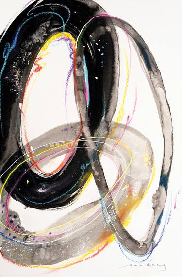 Original Art Deco Abstract Drawings by Soo Beng Lim