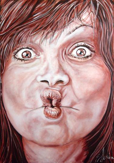 Original Expressionism Portrait Paintings by Sylvain Chamberlain