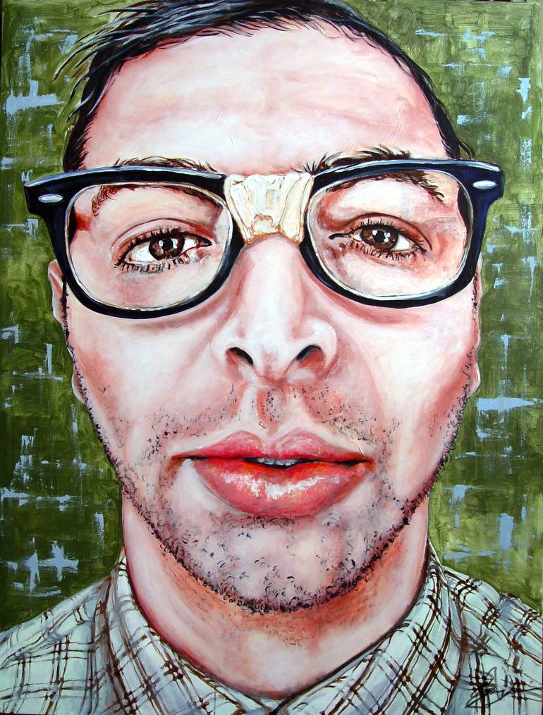 Print of Expressionism Portrait Paintings by Sylvain Chamberlain
