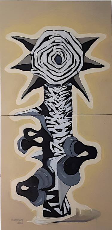 Original Conceptual Botanic Painting by Brenda Barnum