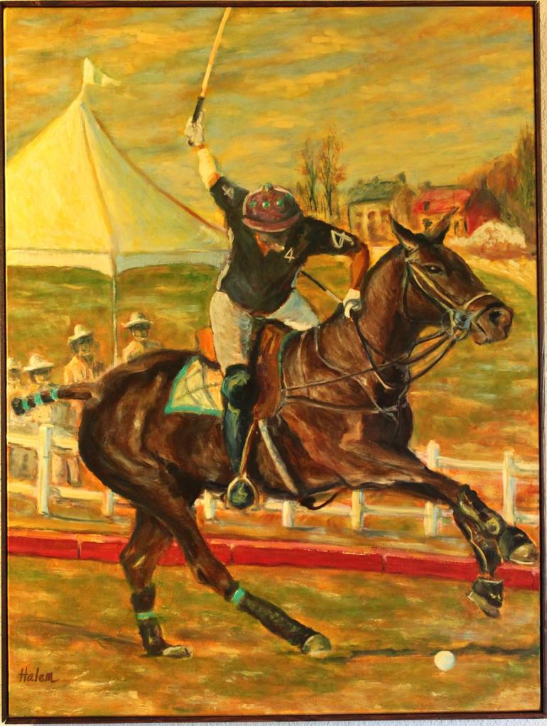 POLO (1) Painting by Mike Halem Saatchi Art Malta