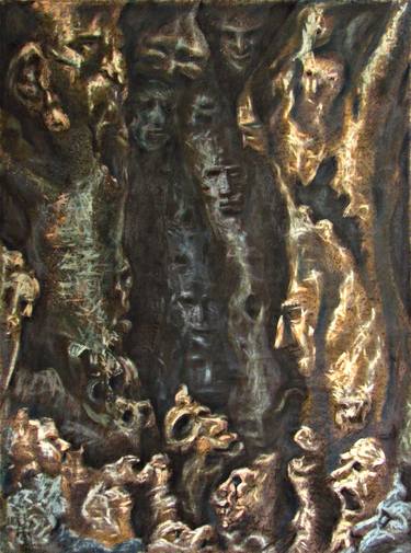 Original Surrealism Tree Paintings by Antonio Ciap