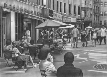 Original Contemporary Cities Drawing by Jerry Winick