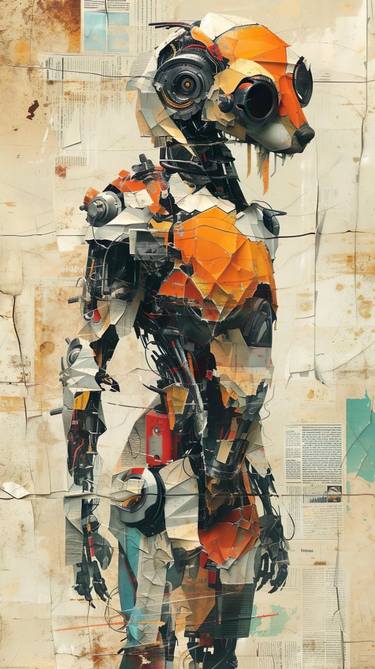 Original Artificial Intelligence Animal Digital by Mark  Tedman 