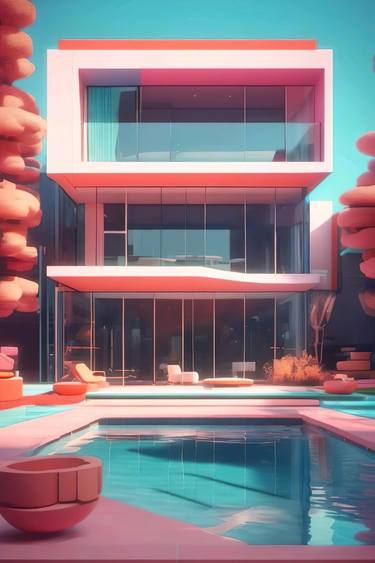 Original Art Deco Architecture Digital by Mark  Tedman 